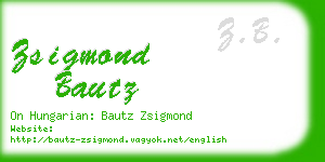 zsigmond bautz business card